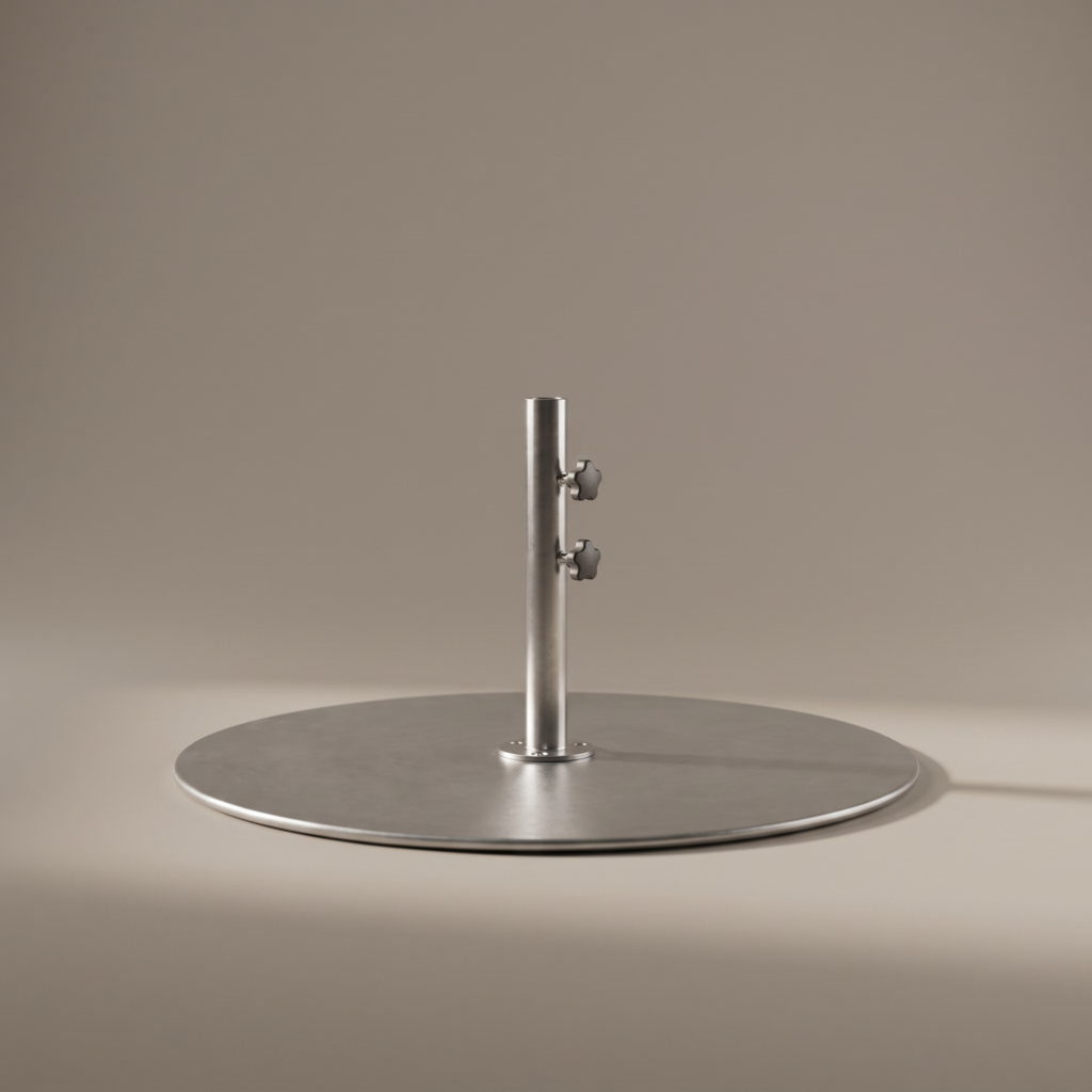 185 lbs. Galvanized Steel Plate Base
